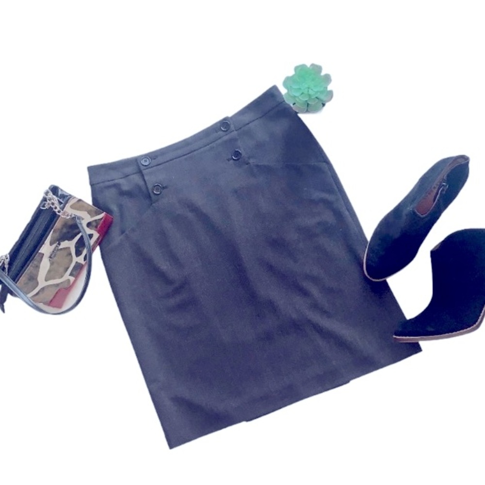 Max Studio Black Skirt Sz 10